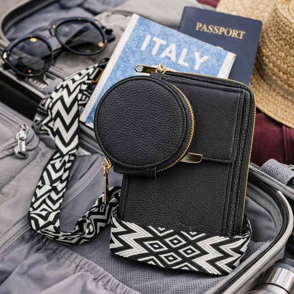 Artizanni Womens Crossbody Wallet Phone Case, Vegan Leather  EASTER DAY DEALS